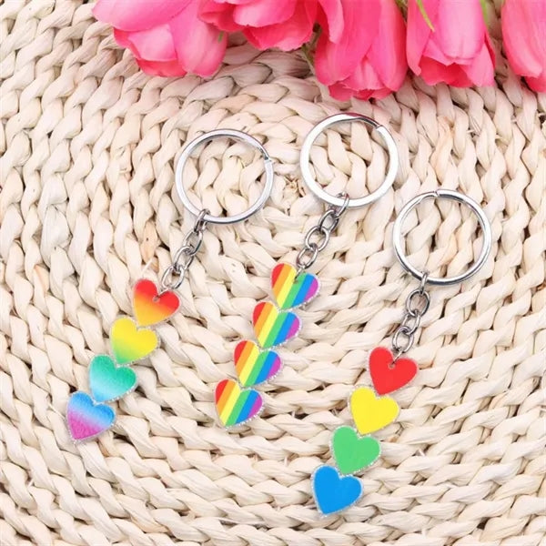 Rainbow Gay Series Love Acrylic Keychain