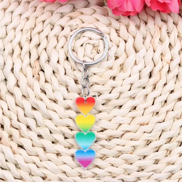 Rainbow Gay Series Love Acrylic Keychain