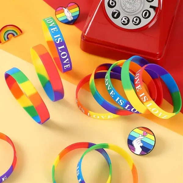 Rainbow Color Silicone Bracelet