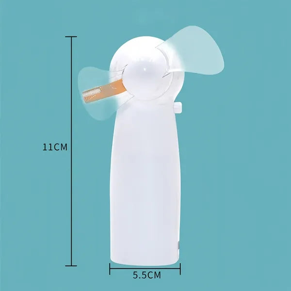 Hand Held Mini Table Led Flash Fan
