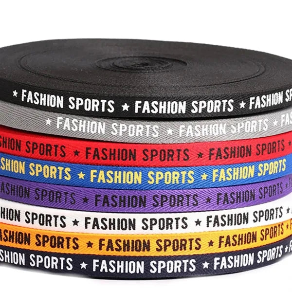 3/8" Twill Custom Ribbon 50 yards per roll