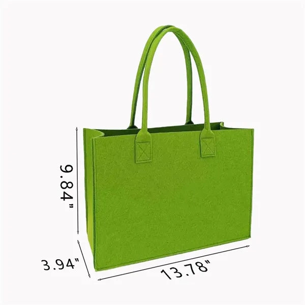 Large-Capacity Felt Shopping Tote Bag