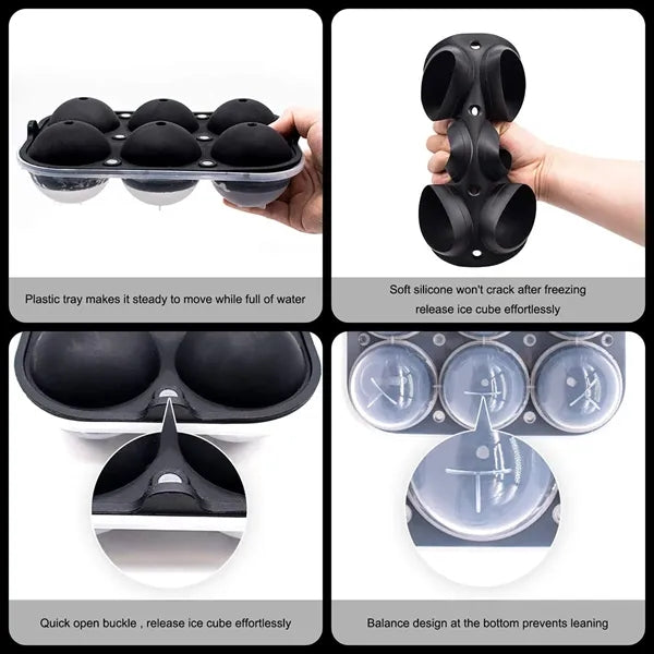 Ice Sphere Tray with Lids & Funnel
