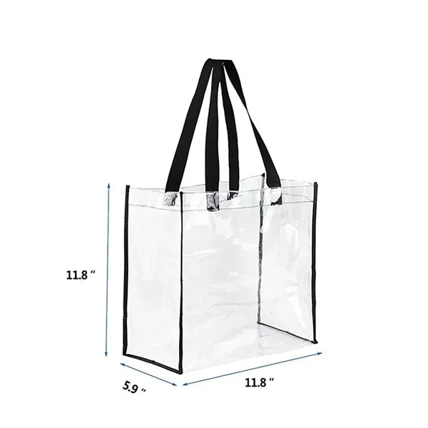 Crystal Clear Transparent PVC Tote Bag