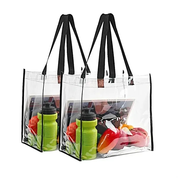 Crystal Clear Transparent PVC Tote Bag
