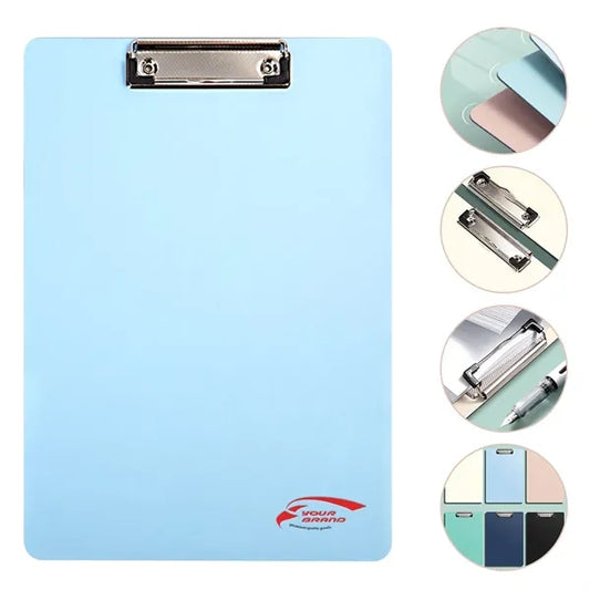 A4 Colorful Transparent Plastic Clipboard