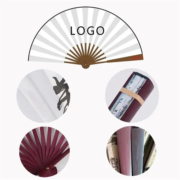13-Inch Silk Folding Fan