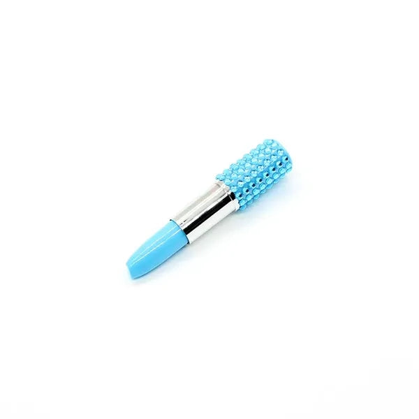Rhinestone Crystal Lipstick Shape Ballpoint Pen
