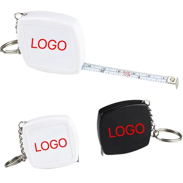 Square Measuring Tape Key Chains