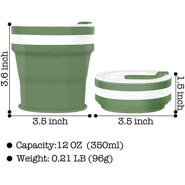 Collapsible Silicone Travel Coffee Cup