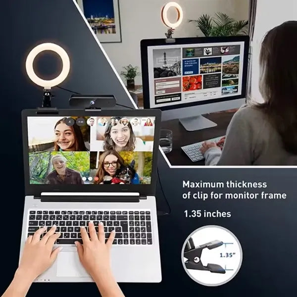 6 Inch Selfie Ring Light With Laptop Clip