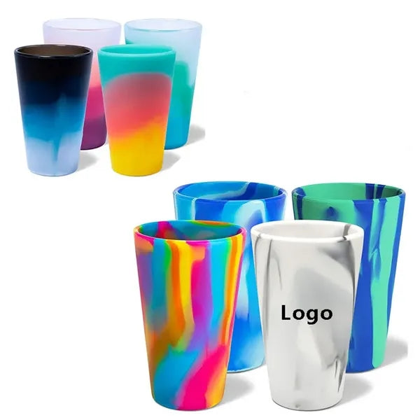 Unbreakable Tie-Dye Silicone Cups