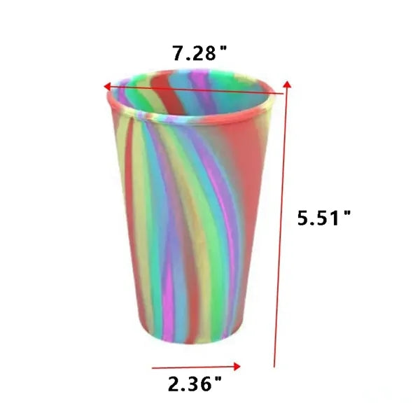 Unbreakable Tie-Dye Silicone Cups
