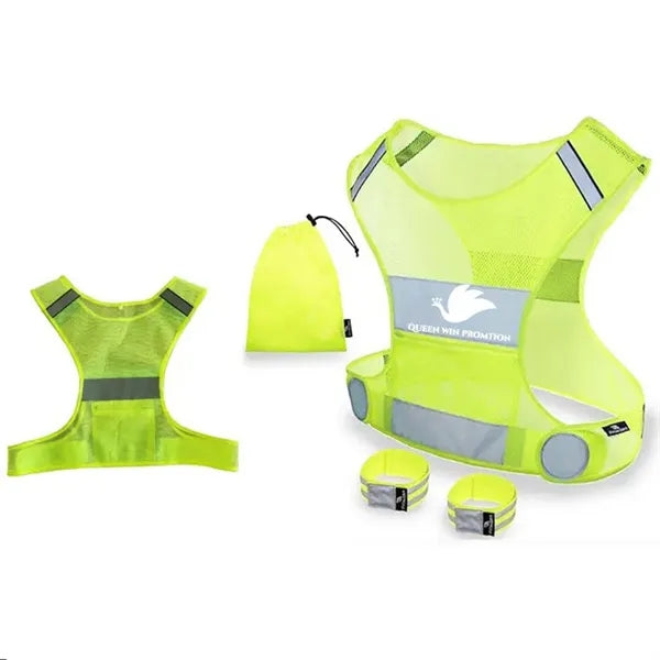 Reflective Vest Safety Running Gear with Pocket