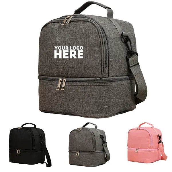 Insulated Dual Compartment Lunch Bag