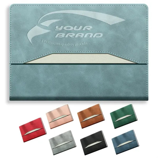 Simple Style Soft Leather Business Office Meeting Notebook