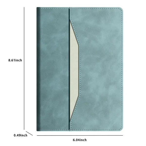 Simple Style Soft Leather Business Office Meeting Notebook