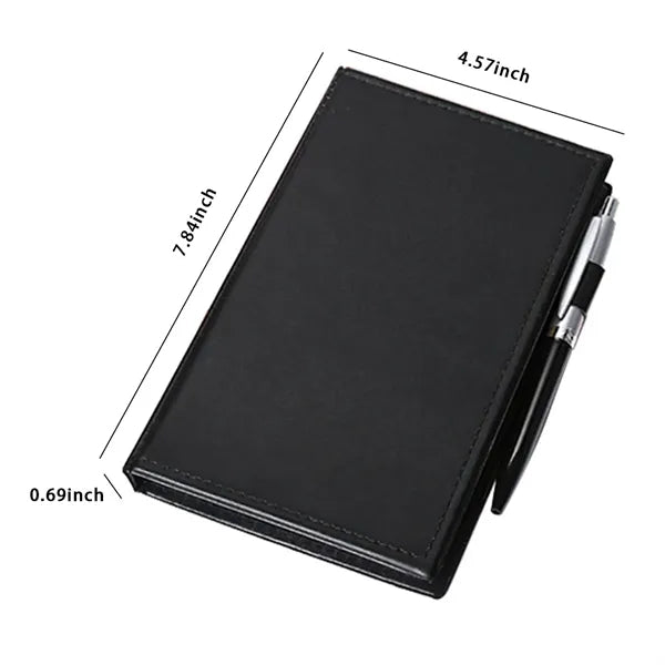 Pen &Tear-Off Creative Sticky Notes PU Leather Cover