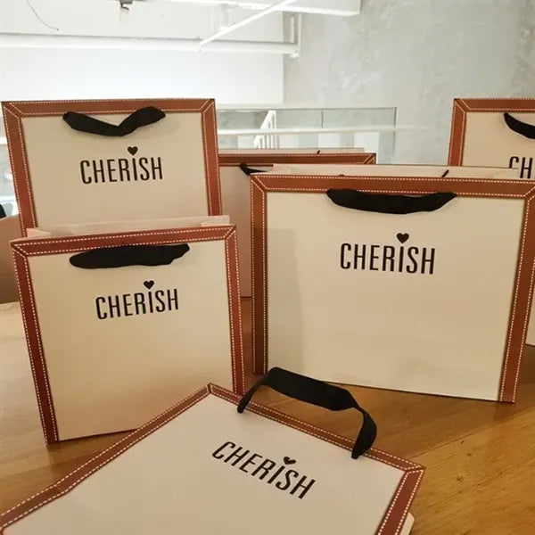 Paper Ribbon Gift Tote Bag for Shopping