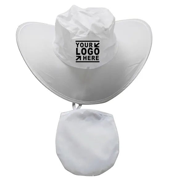 Folding Polyester Cowboy Hat with Pouch