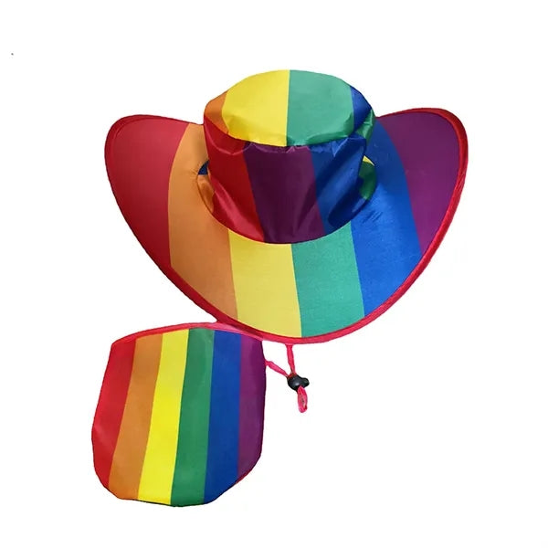 Folding Polyester Cowboy Hat with Pouch