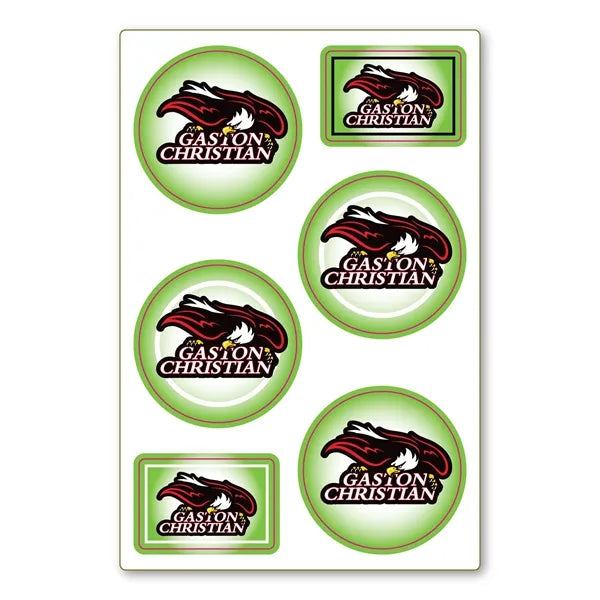 Repositionable Decal Sticker Sheet 4" x 6" - 4 Mil