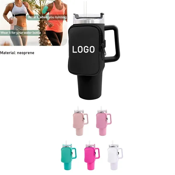 18oz-40oz Neoprene Adjustable Water Bottle Carrier Bag