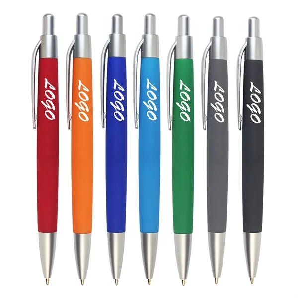 Plastic Ballpoint Pen With Gripper