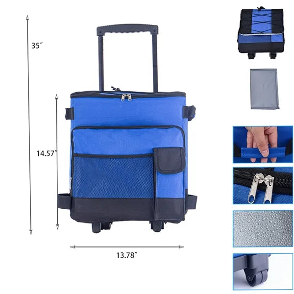 Portable Rolling Cooler With Wheels