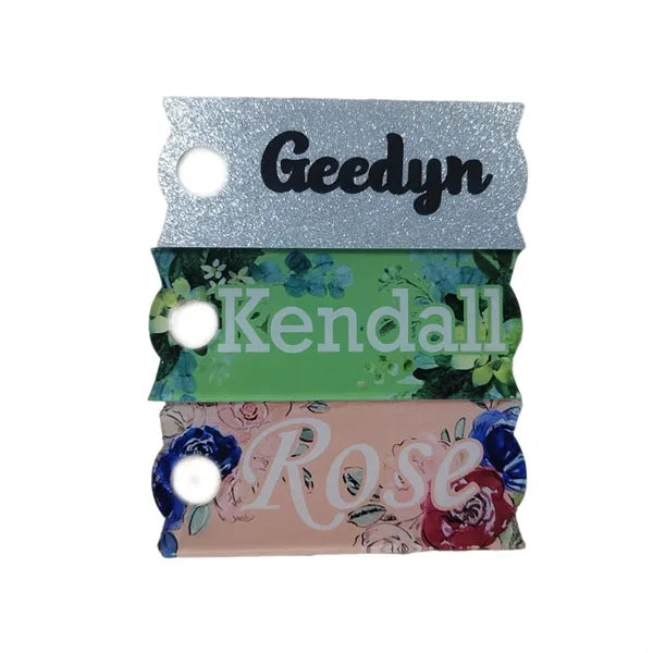 Acrylic Custom Personalized Tumbler Name Plate 40oz Size