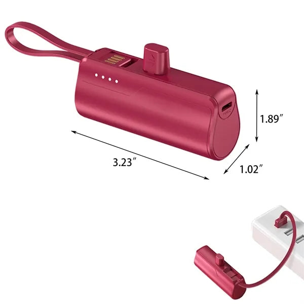 Portable Charger 5000mAh Small Power Bank Fast Charging