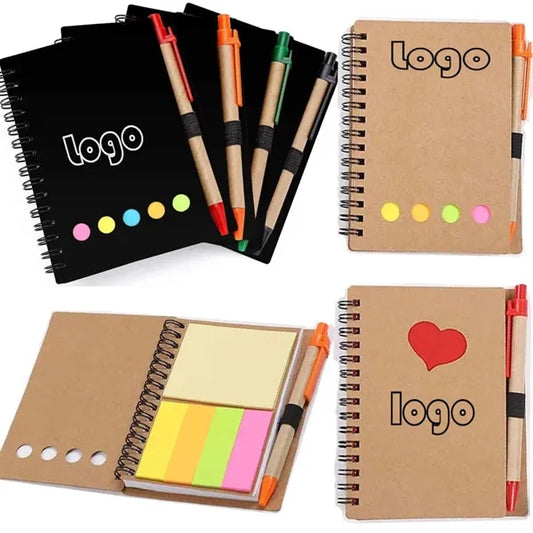 Kraft Paper Convenience Sticker Combination Notebook