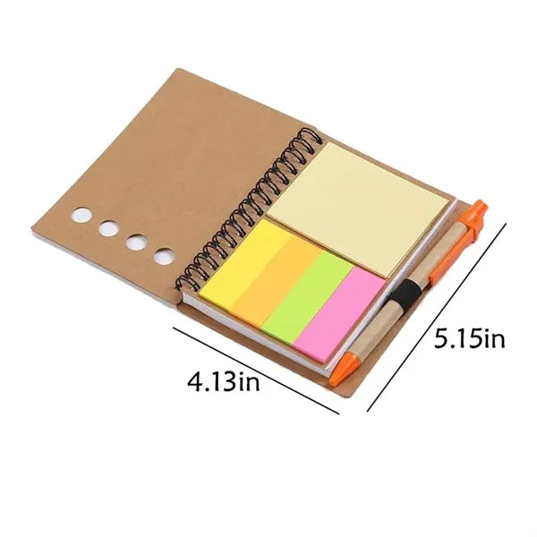 Kraft Paper Convenience Sticker Combination Notebook