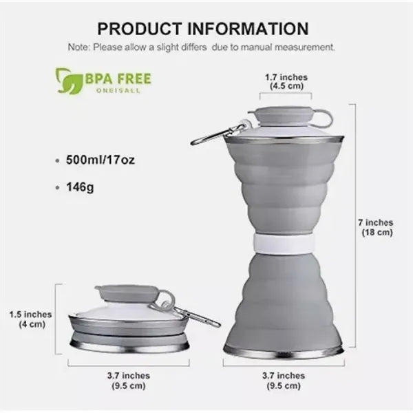 Foldable Silicone Water Bottle