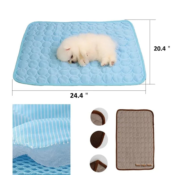 Costom Pet Cooling Mat Available For Dogs And Cats