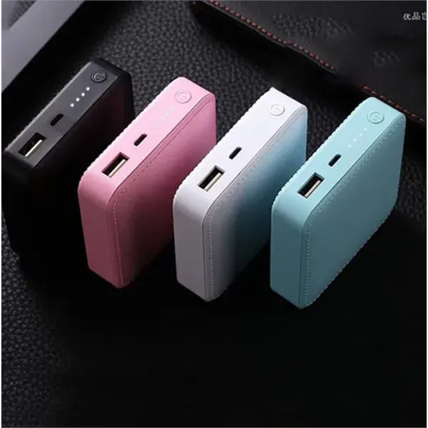 Quick-Charge Portable Power Bank w/ Leather Cover