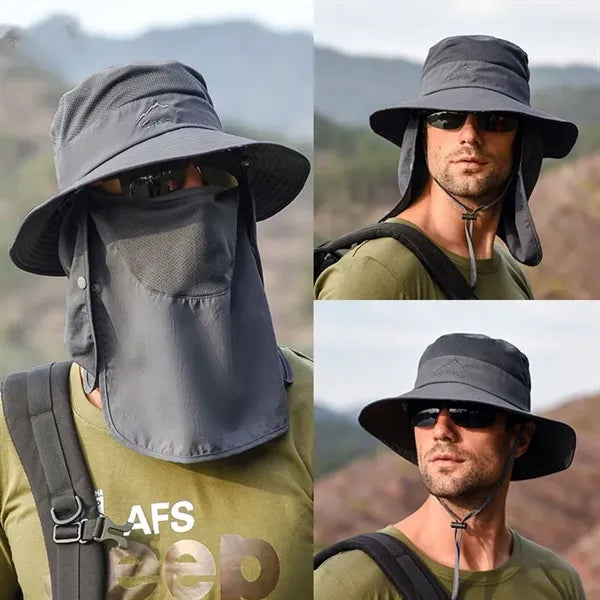 Wide brimmed fishing hat