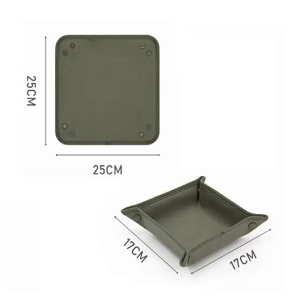 Canvas Camping Tray Foldable Waterproof Desktop Storage Plat