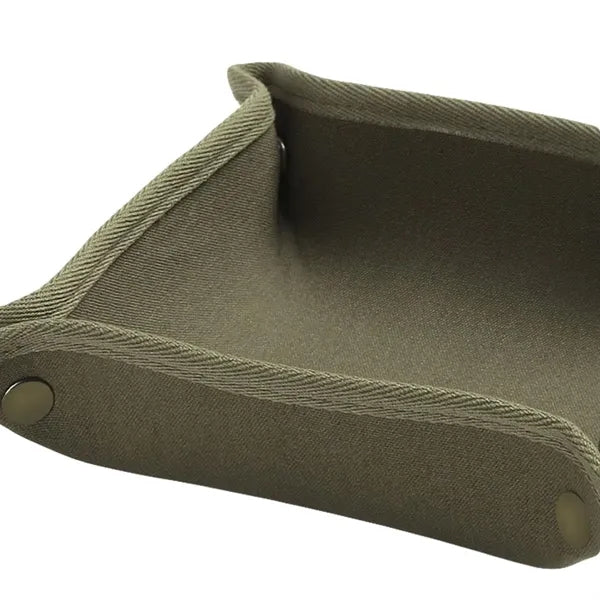 Canvas Camping Tray Foldable Waterproof Desktop Storage Plat