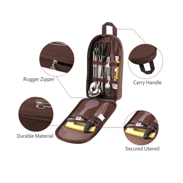 Portable Outdoor Camping Utensils Storage Bag Case
