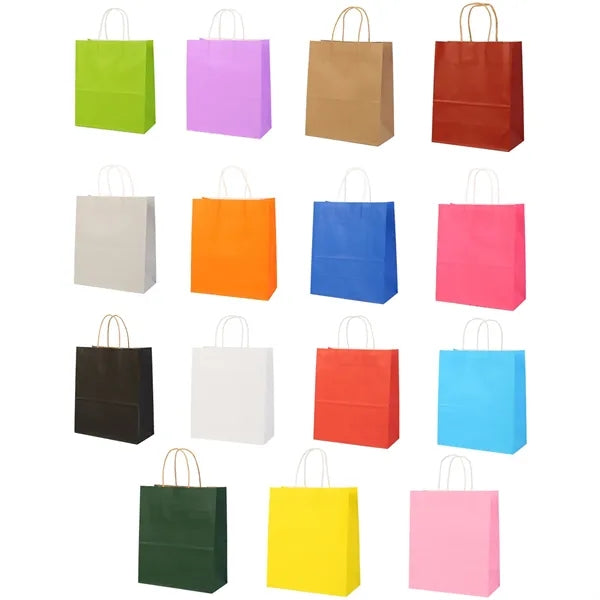 Kraft Paper With Handles Gift Shopper Bag