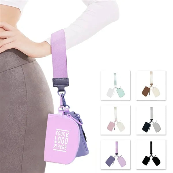 ID Card Holder Coin Wallet with Wristband