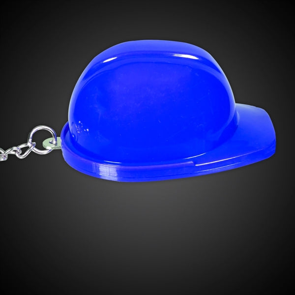 Plastic Construction Hat Bottle Opener Key Chain