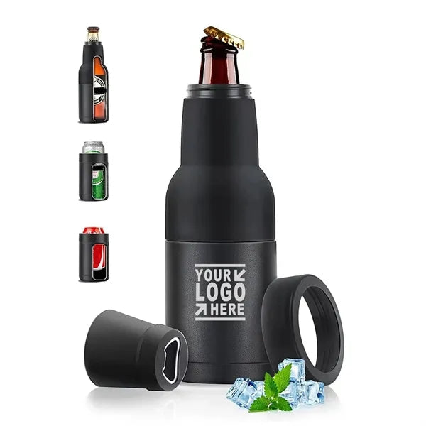 12oz Double Wall Steel Beer Can Cooler