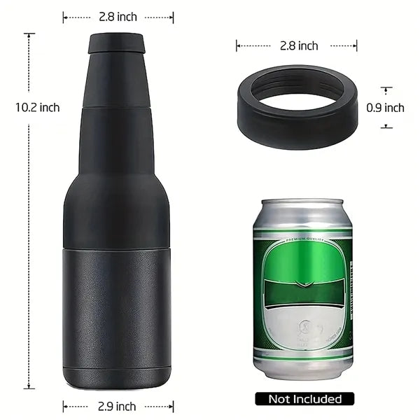 12oz Double Wall Steel Beer Can Cooler