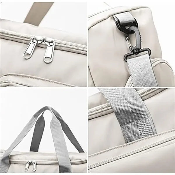 Travel Duffel Bag With Shoes Compartment
