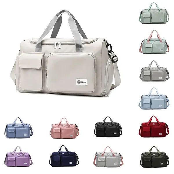 Travel Duffel Bag With Shoes Compartment