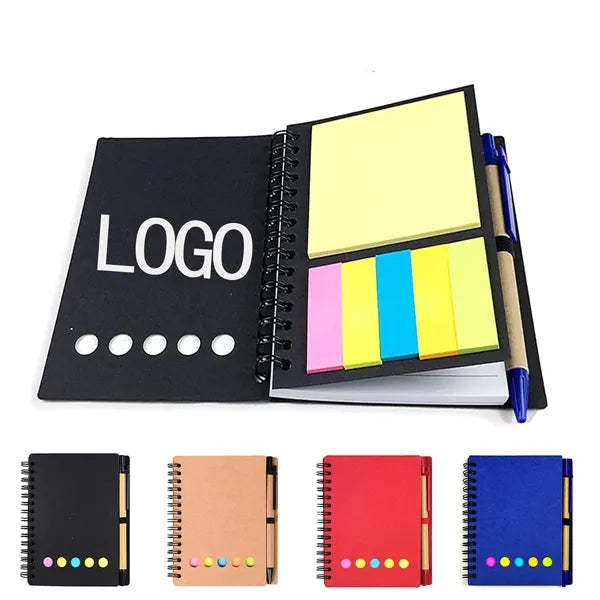 Notepad with Pen & Sticky Notes