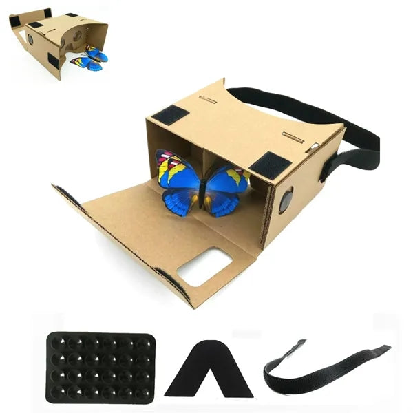 Cardboard 3D VR Glasses and Head Strap