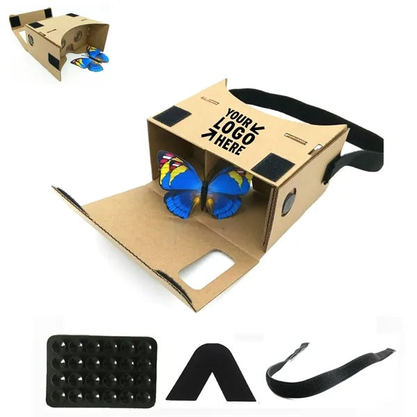 Cardboard 3D VR Glasses and Head Strap